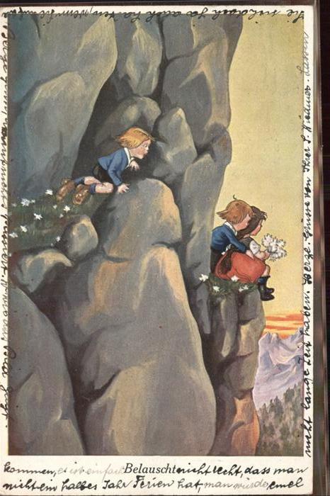 Bergsteigen Klettern Kinder