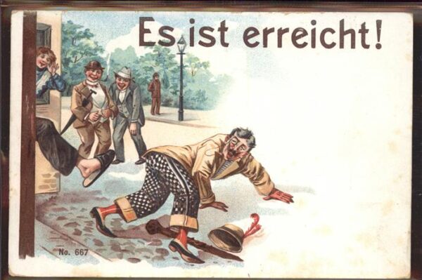 Arschversohlen Litho Humor