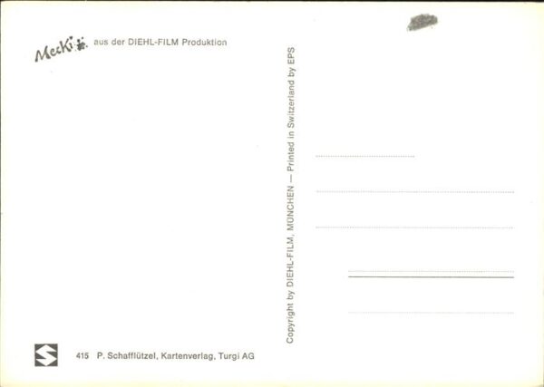 Mecki Nr. 415 Herzlich willkommen Malerei Leiter – Bild 2