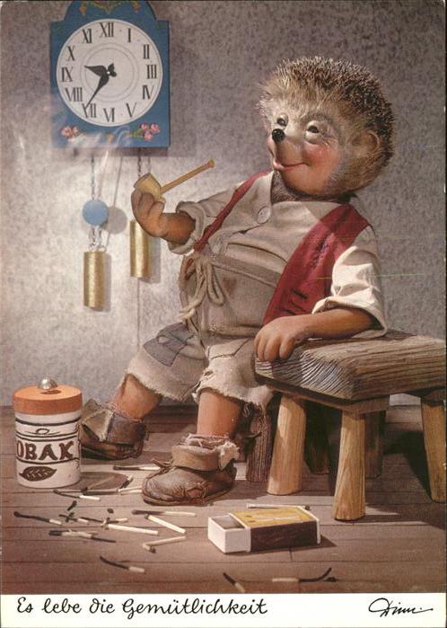Mecki Nr. 402 Pfeife Uhr Tabak Streichhölzer