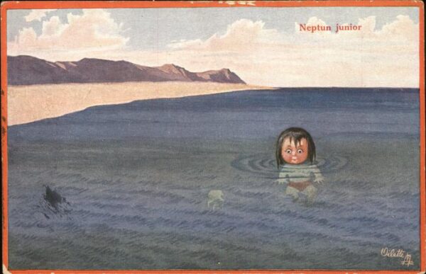 Verlag Tucks Oilette Nr. 937 Neptun junior Serie Junge Krabben
