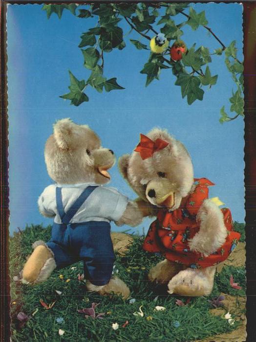 Teddy Teddybaer Teddy-bear Tanz Vögel