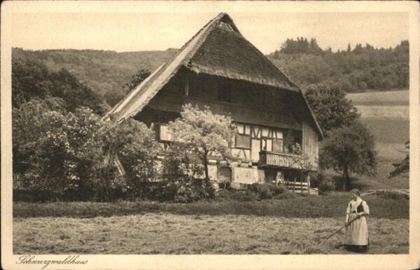 Schwarzwaldhaeuser Kupfertiefdruck