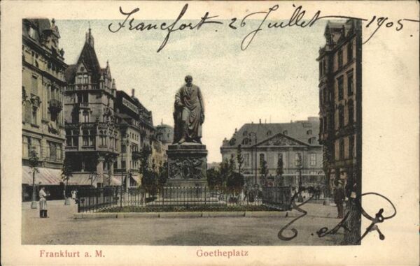 Goethe Johann Wolfgang von Platz Frankfurt am Main