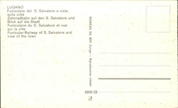 Zahnradbahn Lugano S. Salvatore funicolare – Bild 2