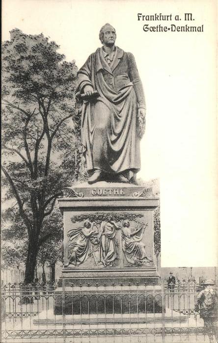 Goethe Johann Wolfgang von Denkmal Frankfurt am Main