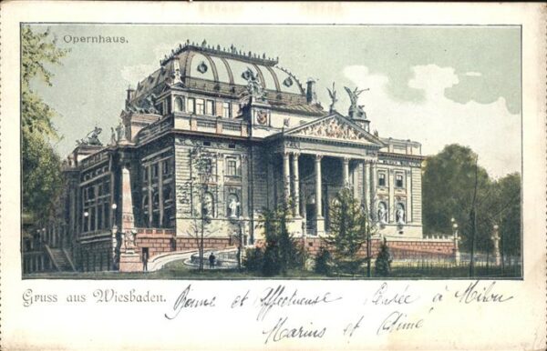 Opergebaeude Wiesbaden Opernhaus
