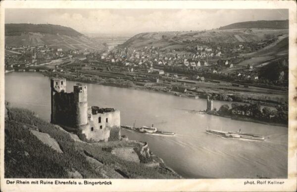 Foto Kellner Rolf Nr. Ruine Ehrenfels Bingerbrück Seitenradda
