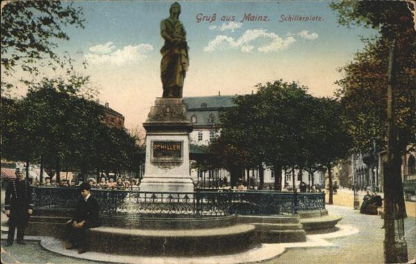 Schiller Friedrich Denkmal Schillerplatz Mainz