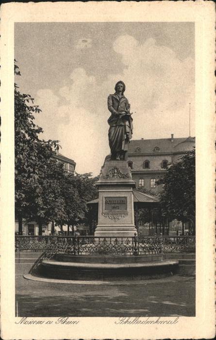 Schiller Friedrich Denkmal Main am Rhein