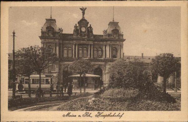 Strassenbahn Hauptbahnhof Mainz am Rhein