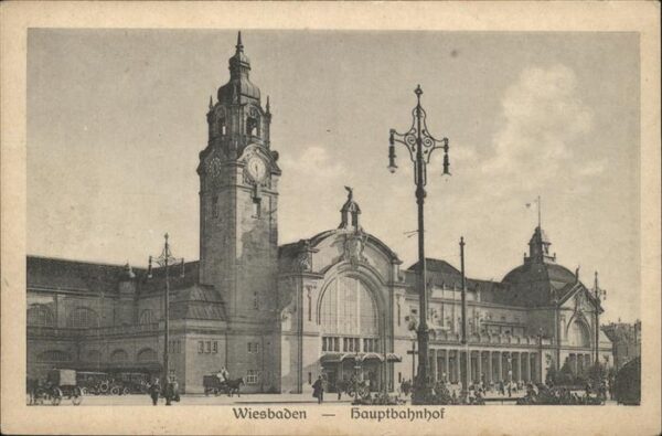 Bahnhof Wiesbaden Pferdekutschen