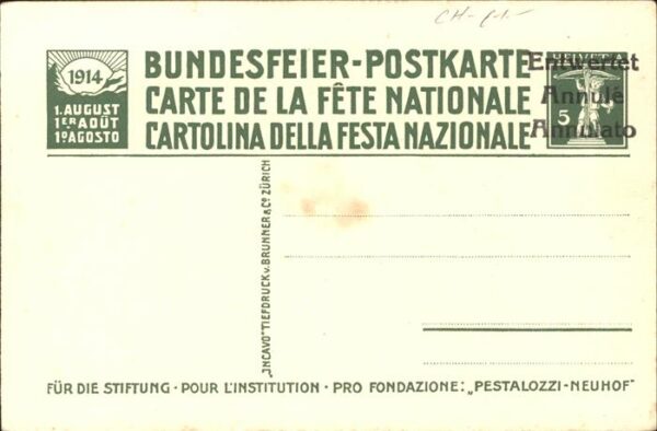 Bundesfeier Schweiz Pestalozzi Enkel Gottlieb – Bild 2