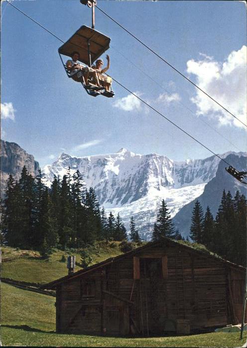 Sessellift Grindelwald Firstbahn Fiescherhorn