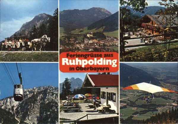 Seilbahn Ruhpolding Oberbayern Pferdekutsche Dra
