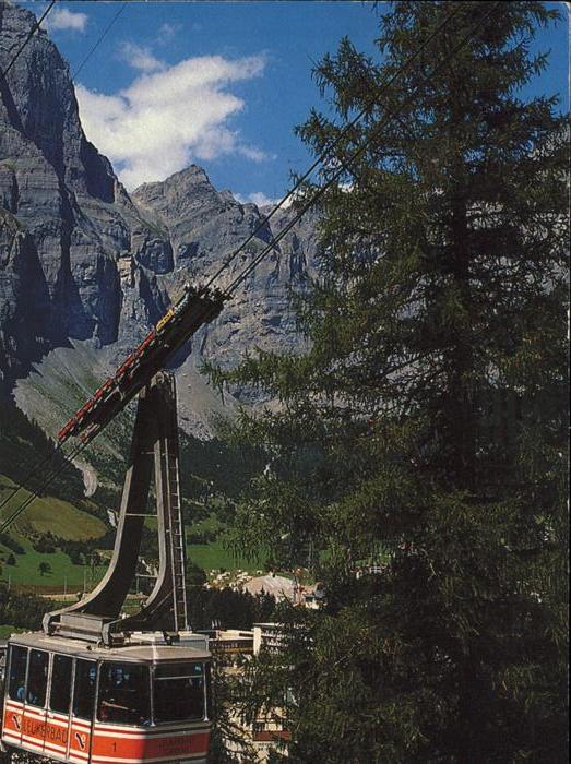 Seilbahn Torrentbahn Gemmiwand Leukerbad