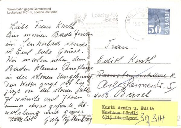 Seilbahn Torrentbahn Gemmiwand Leukerbad – Bild 2