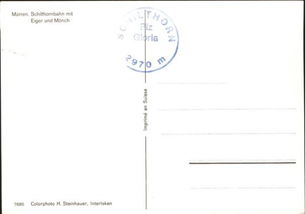 Seilbahn Mürren Schilthornbahn Eiger Mönch – Bild 2