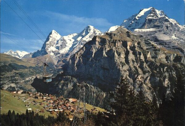 Seilbahn Schilthorn Mürren Eiger Mönch Jungfrau