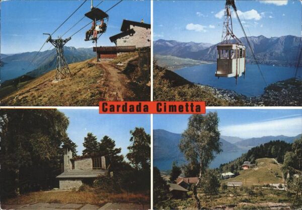 Seilbahn Sessellift Cardada Cimetta Lago Maggior