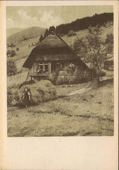 Schwarzwaldhaeuser Celi Künstlerkarte Nr. 118