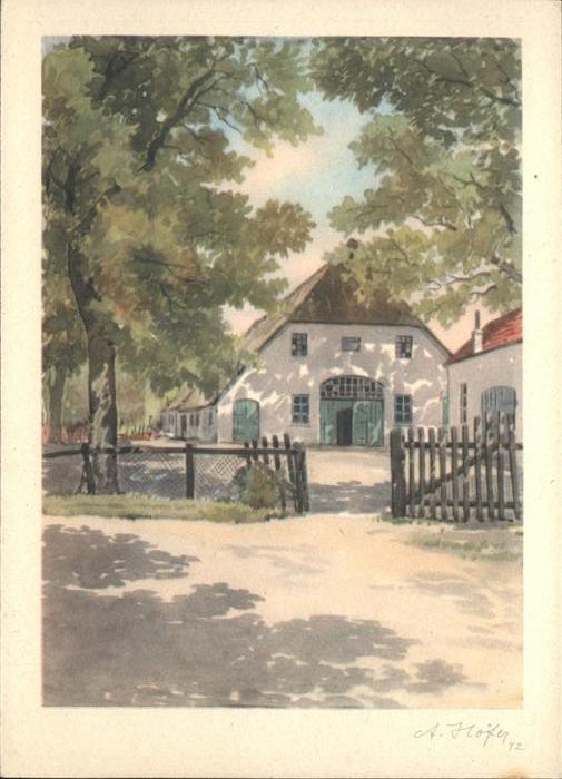 Kuenstlerkarte Nr. 32/1 A. Höfer Niedersachsenhaus
