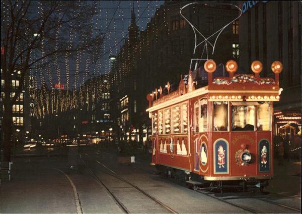 Strassenbahn Zürich Bahnhofstrasse Märlitram Weihnac