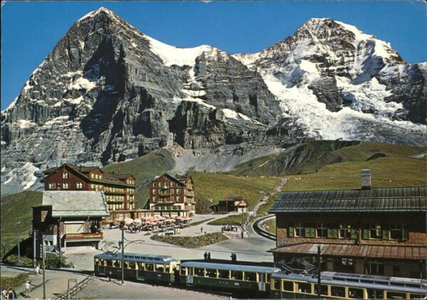 Eisenbahn Kleine Scheidegg Eiger Mönch