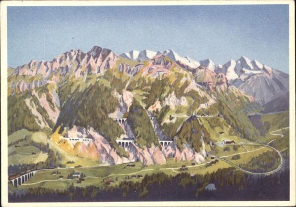 Bergbahn Loetsch Landesausstellung Modell-Anlage
