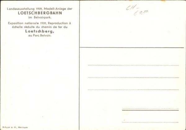 Bergbahn Loetsch Landesausstellung Modell-Anlage – Bild 2