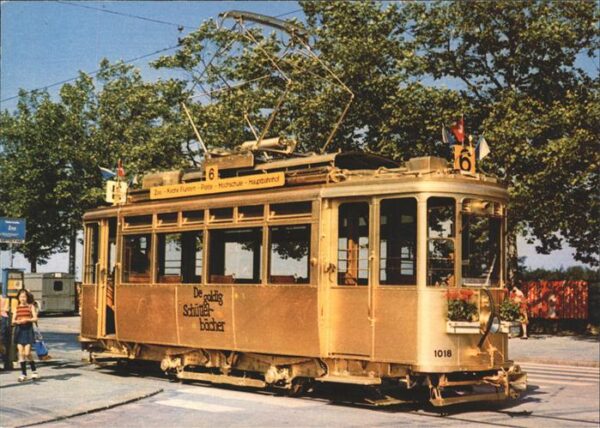 Strassenbahn Zürich em goldige Sächsitram