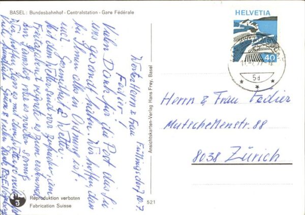 Strassenbahn Basel Bundesbahnhof – Bild 2