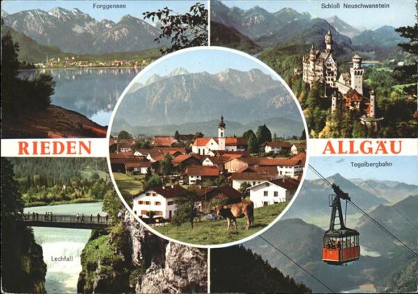 Seilbahn Rieden Allgäu Forggensee Lechfall