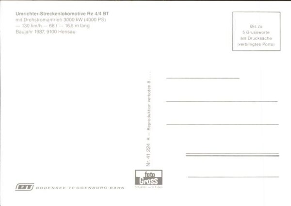 Eisenbahn Umrichter-Streckenlokomotive Herisau – Bild 2