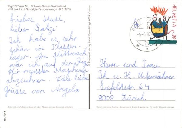 Eisenbahn Rigi VRB Lok Nostalgie-Personenwagen – Bild 2