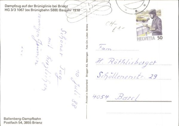 Lokomotive Dampfzug Brüniglinie Brienz Ballenberg- – Bild 2