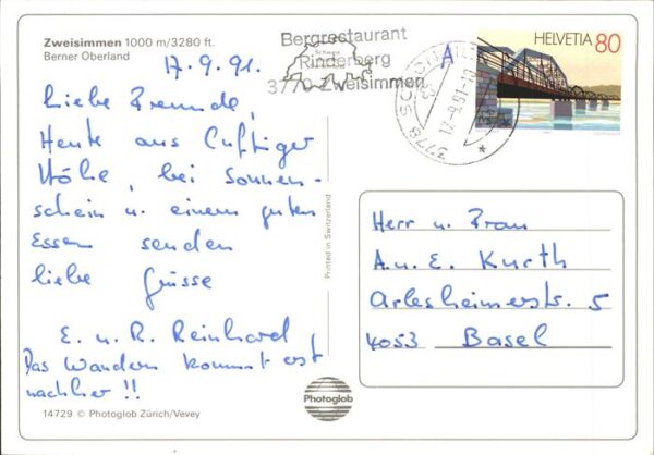Seilbahn Zweisimmen Berner Oberland – Bild 2