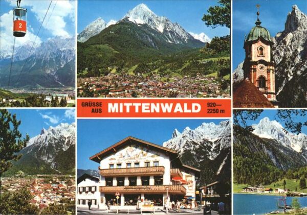 Seilbahn Mittenwald Oberbayern Geschenkhaus Neun