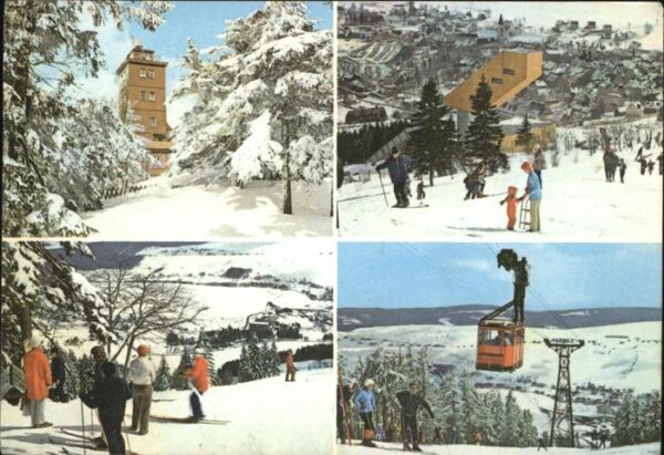 Skifahren Seilbahn Fichtelberg Sprungschanze