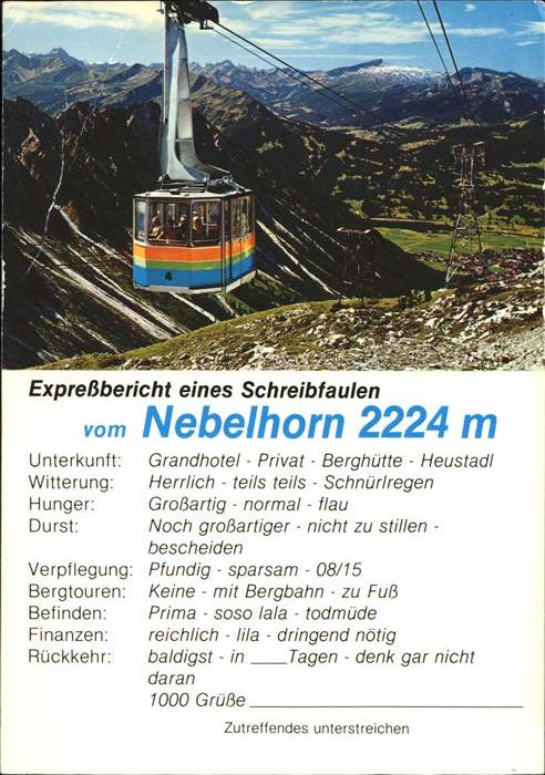 Seilbahn Nebelhorn Oberstdorf