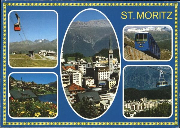 Zahnradbahn Seilbahn St. Moritz Engadin