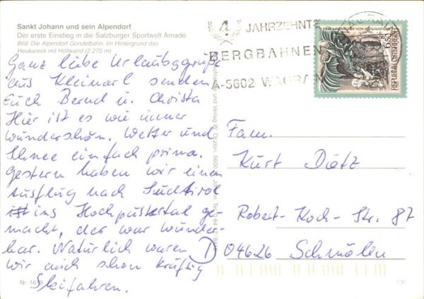 Seilbahn Sankt Johann Alpendorf – Bild 2