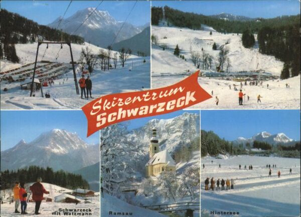 Skifahren Skilift Schwarzeck Ramsau Hintersee
