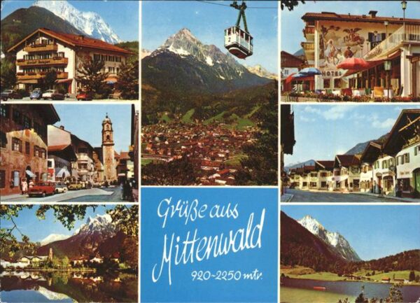 Seilbahn Mittenwald Hotel Rieger Obermarkt
