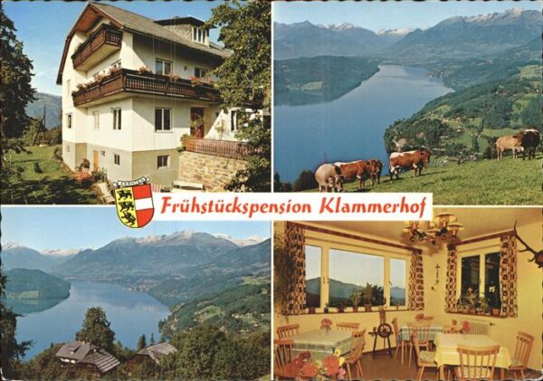 Fresach Pension Klammerhof Viehweide Kuh Wappen