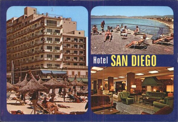 El Arenal Mallorca Hotel San Diego Strand Terrasse