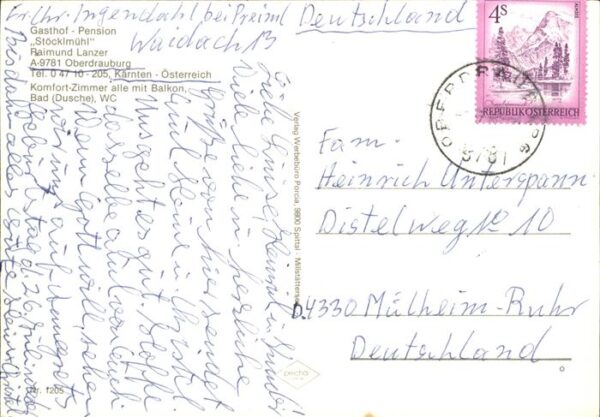 Oberdrauburg Kaernten Gasthof Pension Stöcklmühl – Bild 2