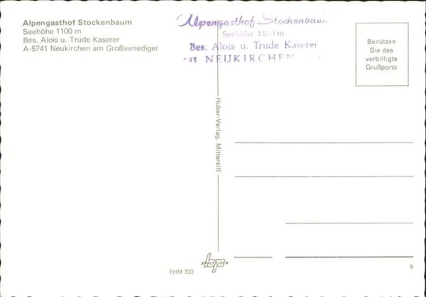 Neukirchen Grossvenediger Alpengasthof Stockenbaum Alpenpanorama – Bild 2