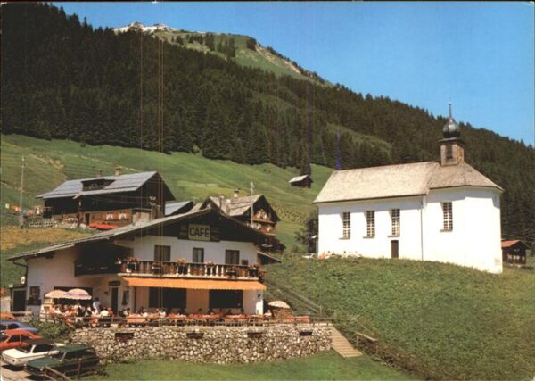 Baad Mittelberg Kleinwalsertal Cafe Gästehaus Ott Kirche
