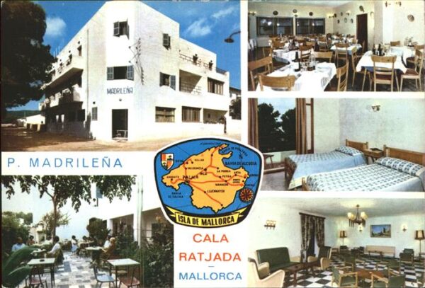 Cala Ratjada Mallorca Hotel Madrilena Landkarte Isla de Mallo